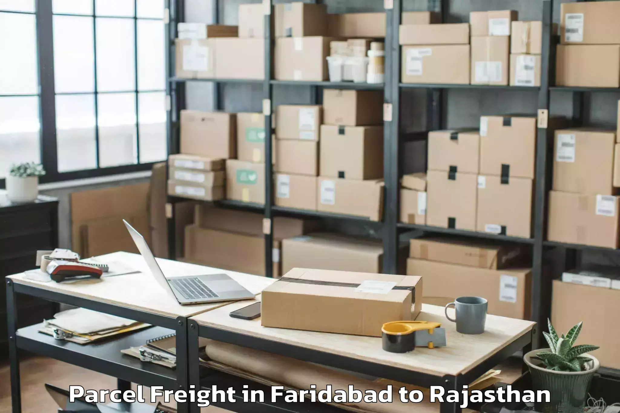 Book Faridabad to Khetri Nagar Parcel Freight